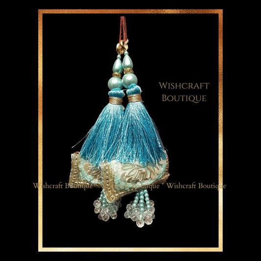 Tassels for blouses | latkans for blouse | blue tassels