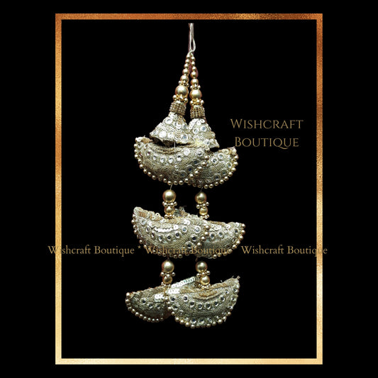Tassels for Lehenga - Golden color | Saree Blouse Accessories at wishcraftluxe